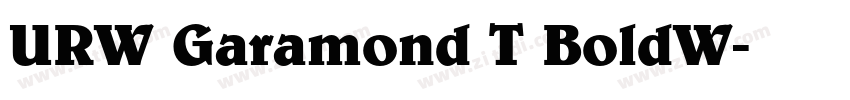 URW Garamond T BoldW字体转换